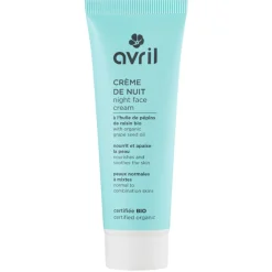 Avril Hydratant Visage|Crèmes De Nuit|- Crème de Nuit Peaux Normales & Mixtes - 50ml