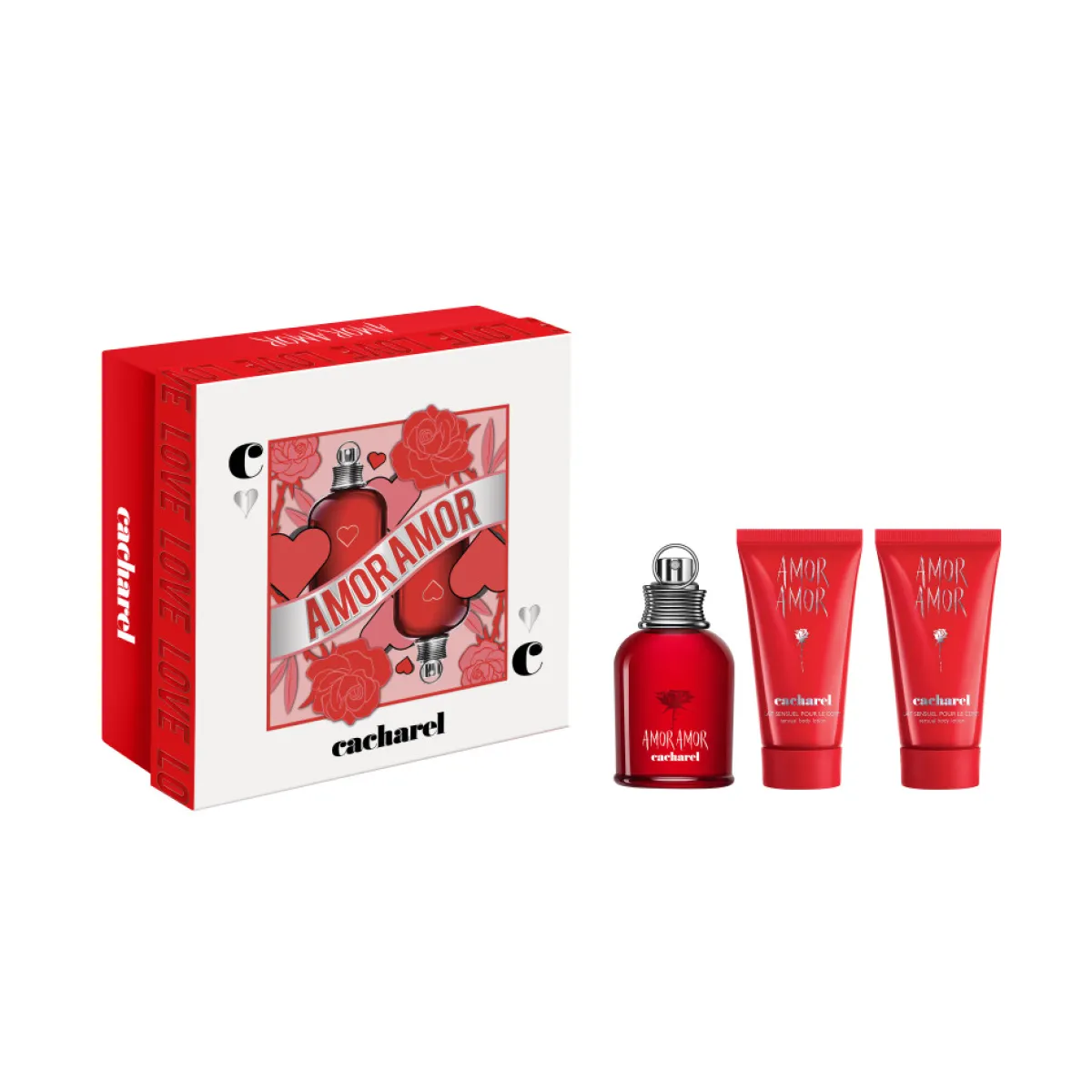 Cacharel Pour Elle|- Coffret Amor Amor Eau de Toilette 50ml + 2 produits