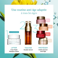 Clarins Soin Anti-Âge|Soin Spécifique|- Cryo-Flash - Masque-Crème Effet lift immédiat, fermeté & éclat 75 ml