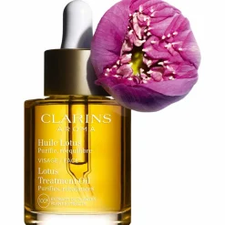 Clarins Hydratant Visage|Huile Visage|- Huile Lotus - Peaux Mixtes à Tendance Grasse 30 ml