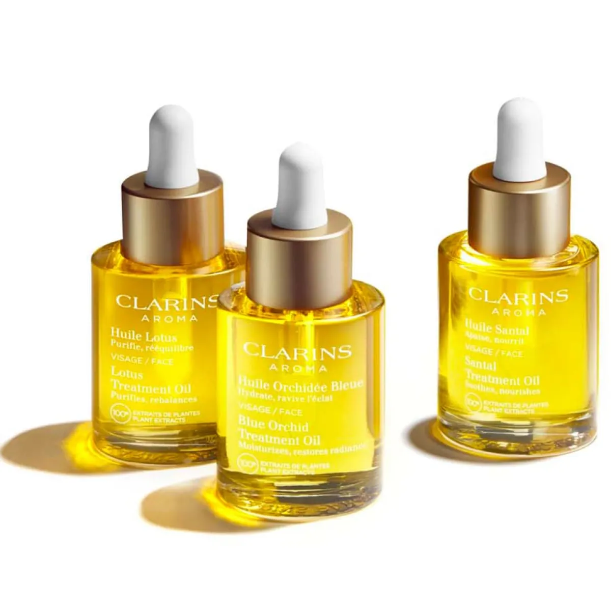 Clarins Hydratant Visage|Huile Visage|- Huile Lotus - Peaux Mixtes à Tendance Grasse 30 ml