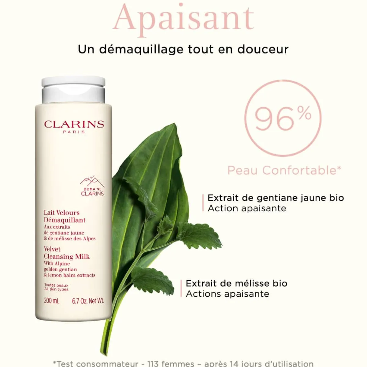 Clarins Démaquillant|- Lait Velours démaquillant - Toutes peaux