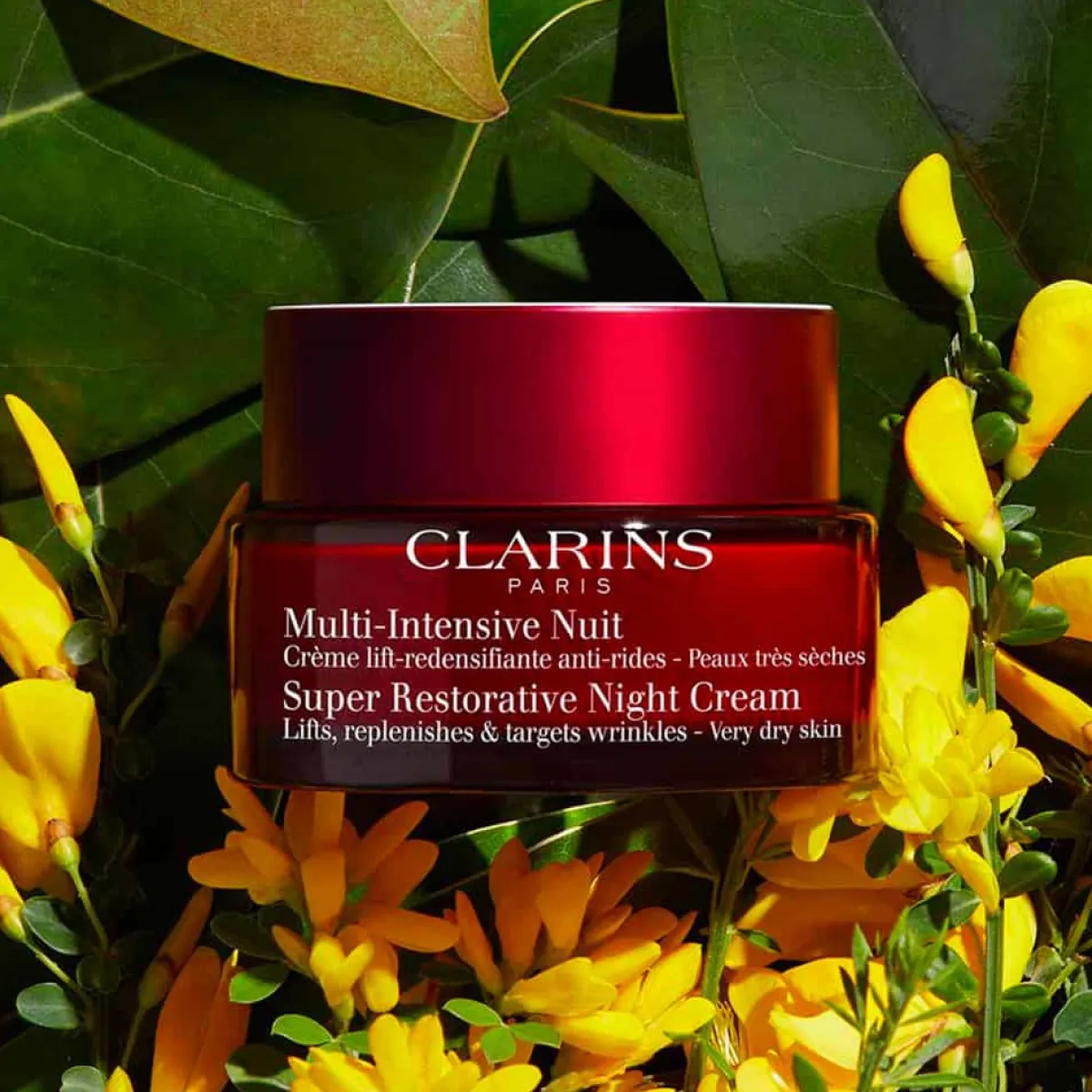 Clarins Crème Anti-Âge|Crèmes De Nuit|- Multi-Intensive Nuit - Crème lift-redensifiante anti-rides Peaux Très Sèches 50 ml