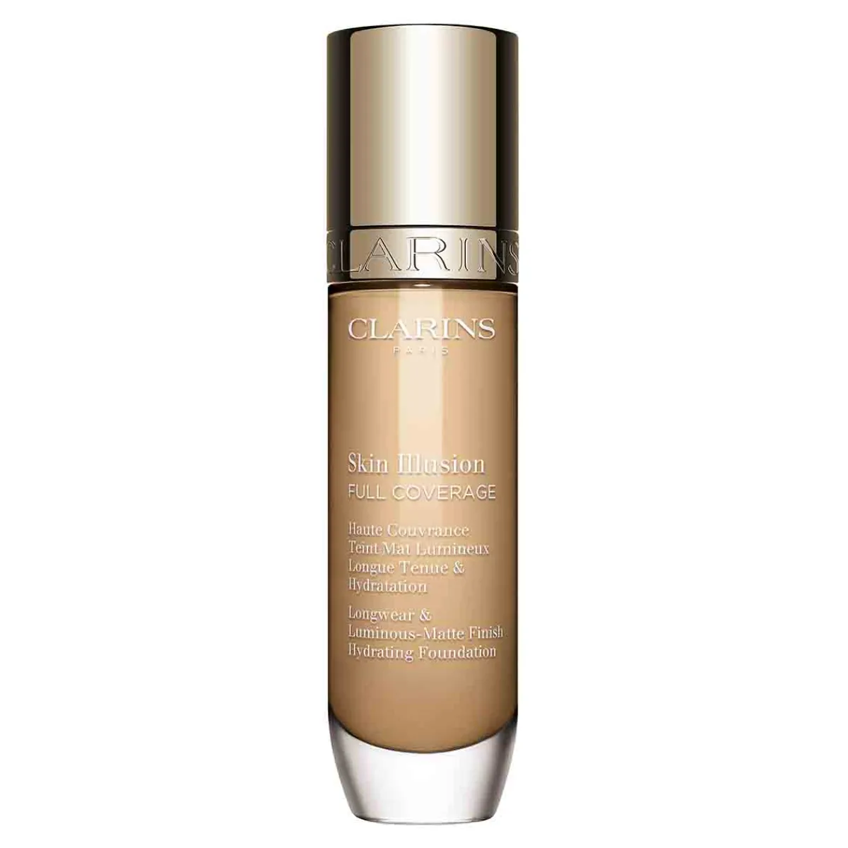Clarins Fond De Teint|- Skin Illusion Full Coverage Haute Couvrance Teint Mat Lumineux longue Tenue & Hydratation 30 ml