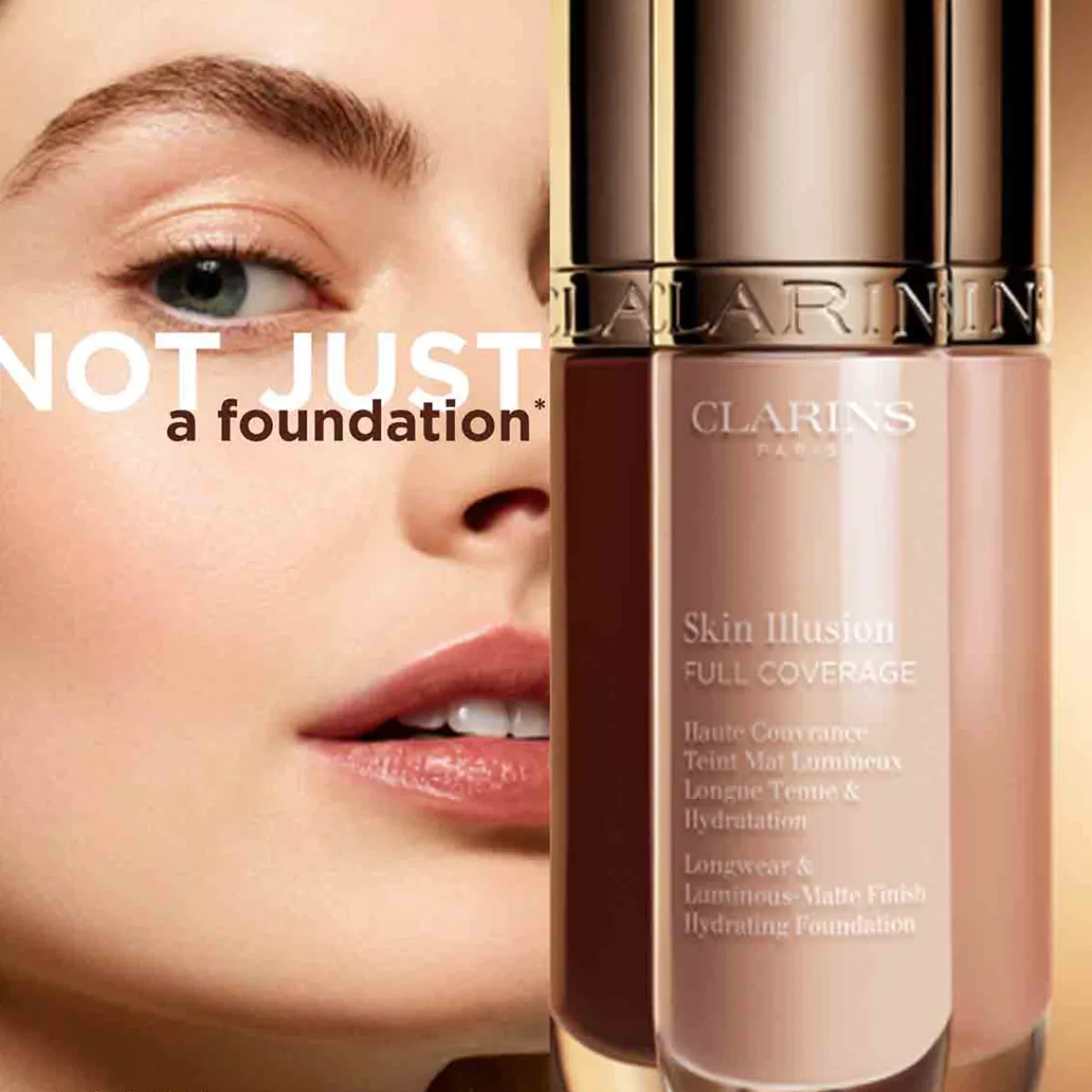 Clarins Fond De Teint|- Skin Illusion Full Coverage Haute Couvrance Teint Mat Lumineux longue Tenue & Hydratation 30 ml