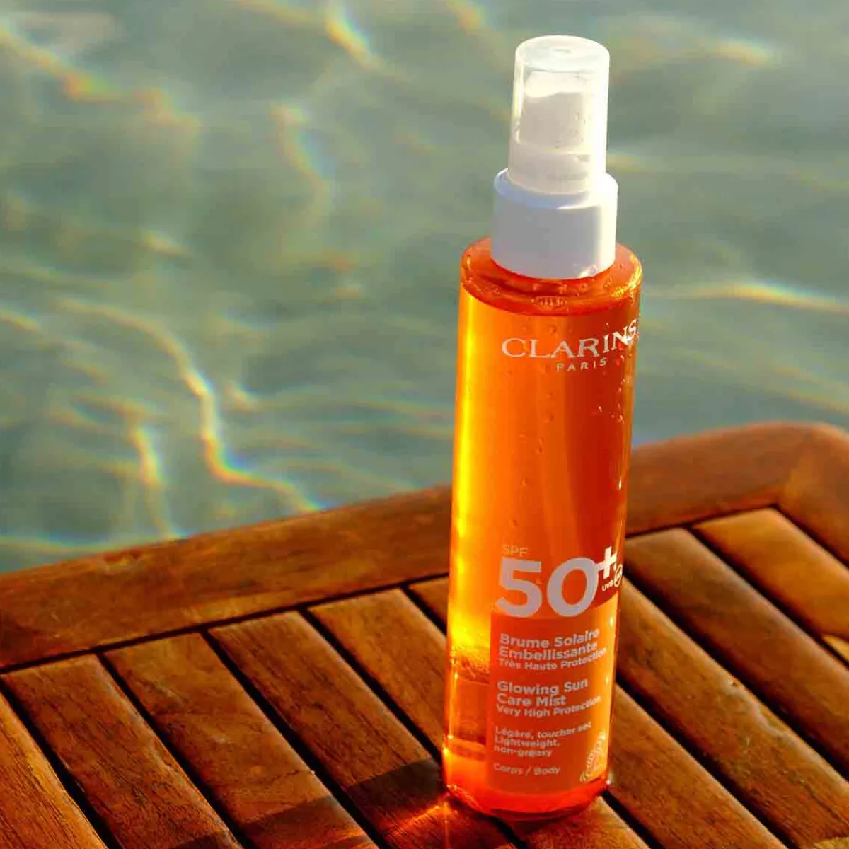 Clarins Brume Solaire|Protection Solaire|- SUNCARE Brume Solaire Embellissante Très Haute Protection Corps SPF50+ 150 ml