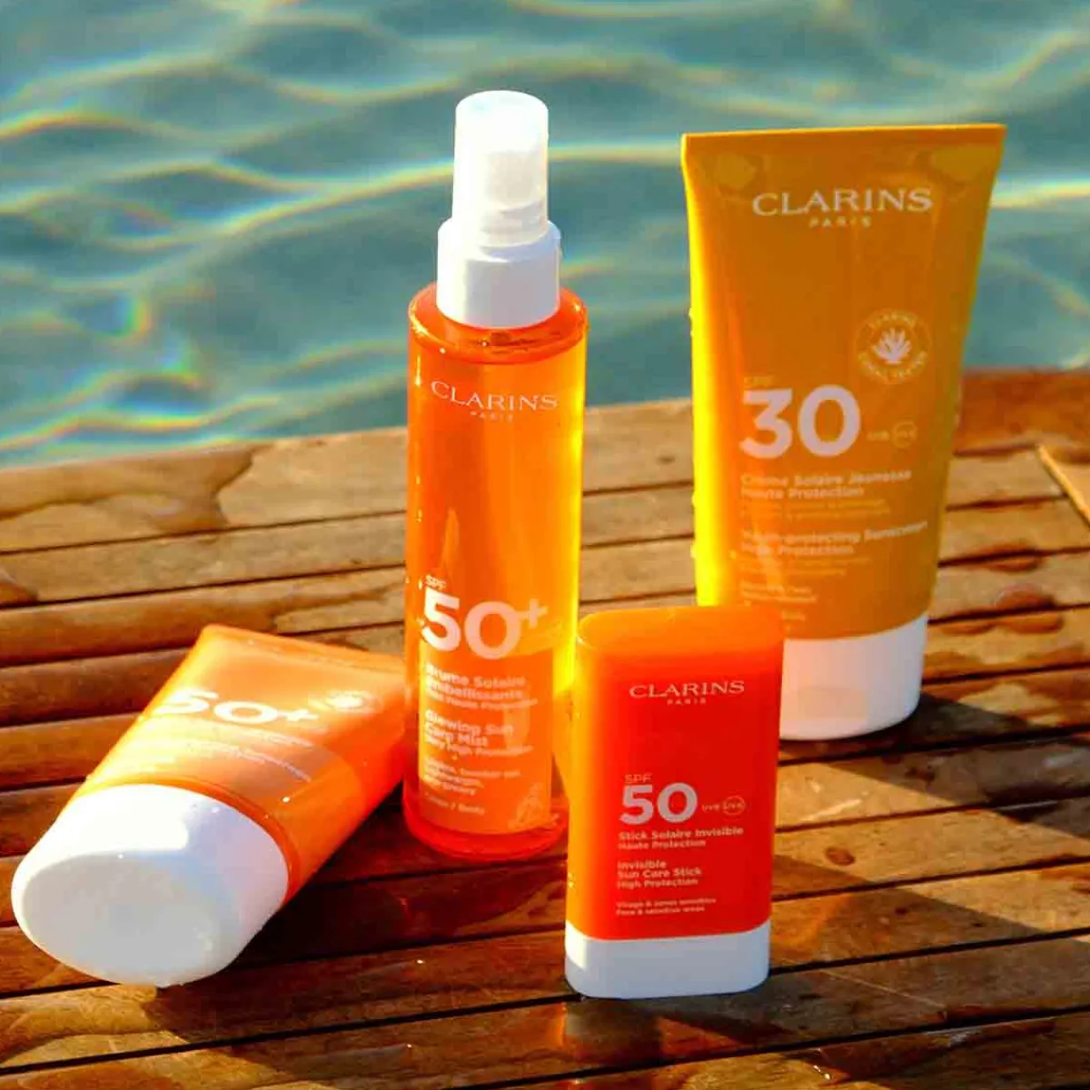 Clarins Brume Solaire|Protection Solaire|- SUNCARE Brume Solaire Embellissante Très Haute Protection Corps SPF50+ 150 ml