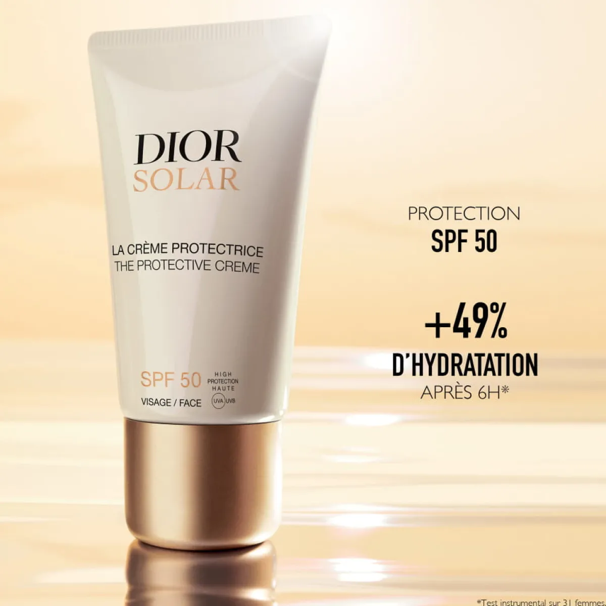 Dior Crème Solaire Visage|Protection Solaire|- Solar - La Crème Protectrice Visage SPF 50 Crème solaire visage haute protection 50 ml