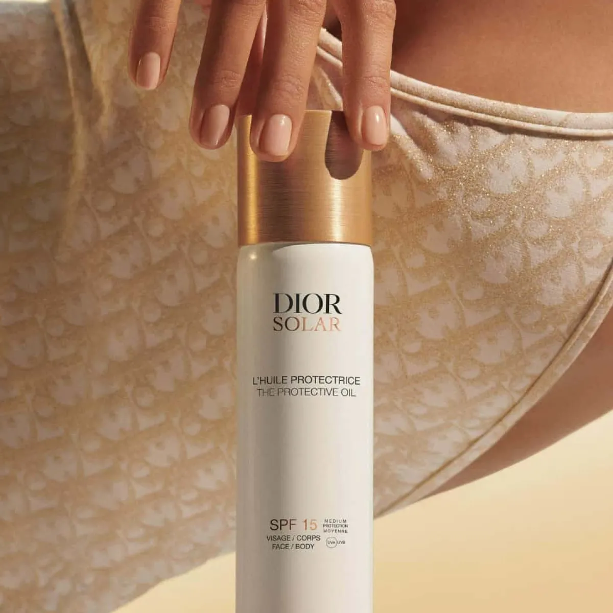 Dior Huile Bronzante|Protection Solaire|- Solar - L'Huile Protectrice Visage et Corps SPF 15 Huile solaire - spray solaire 125 ml