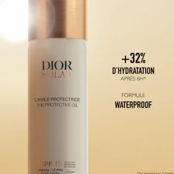 Dior Huile Bronzante|Protection Solaire|- Solar - L'Huile Protectrice Visage et Corps SPF 15 Huile solaire - spray solaire 125 ml