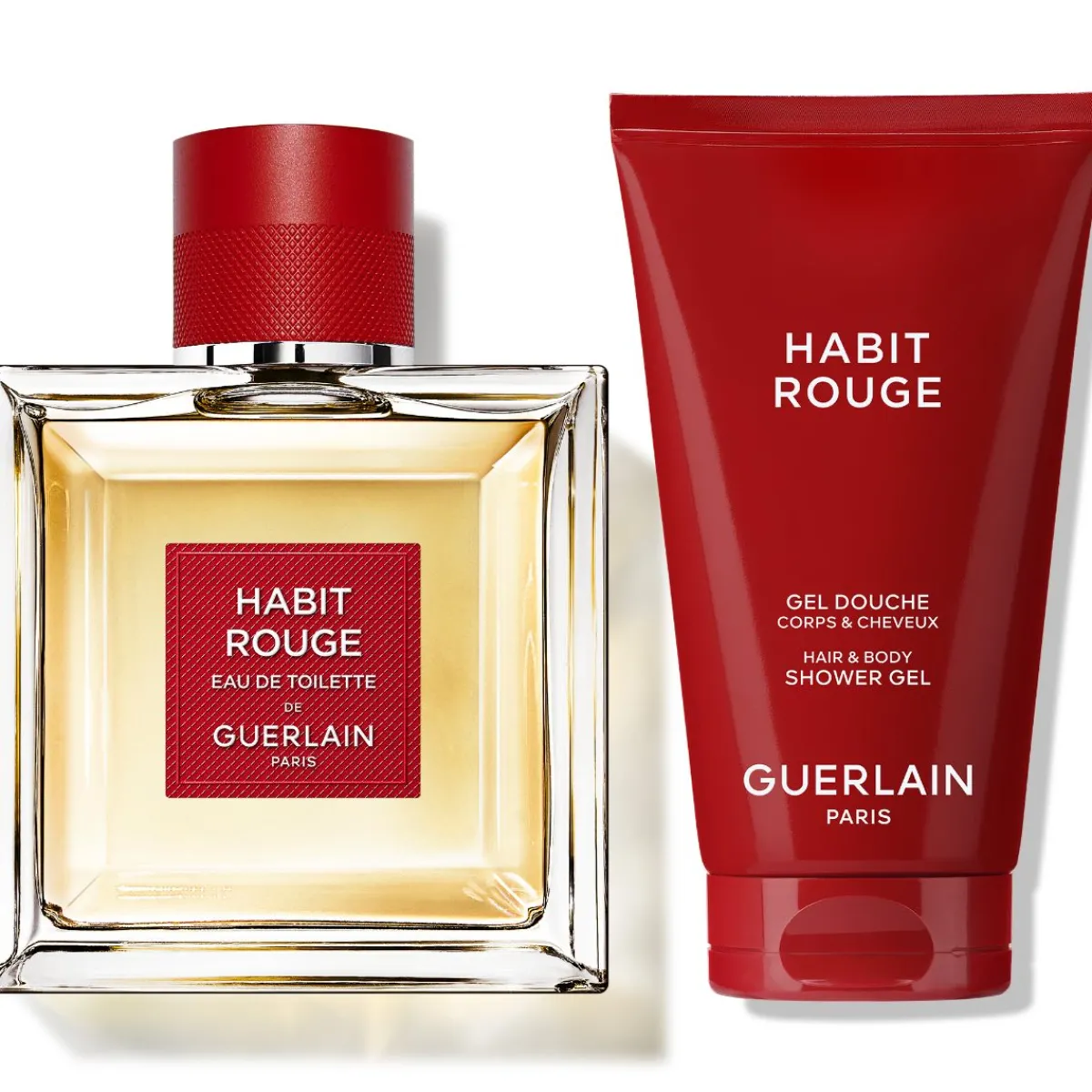 Guerlain Pour Lui|Coffrets Homme|- Coffret Habit Rouge - Eau de Toilette 100ml + Gel Douche