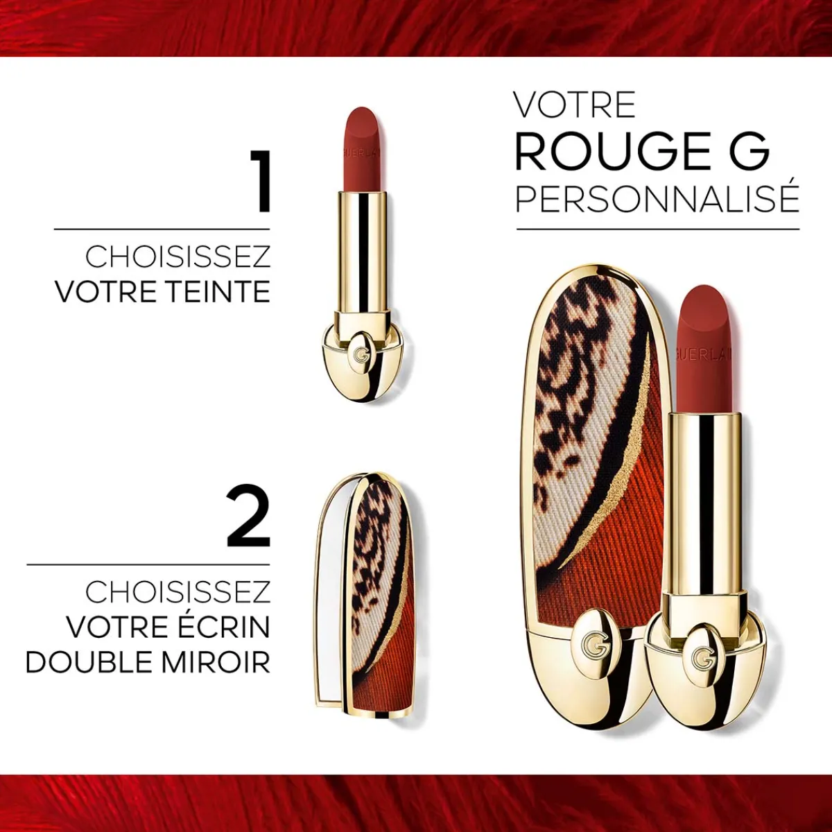 Guerlain Rouge À Lèvres|- Rouge G Majestic Feathers - L’écrin bijou