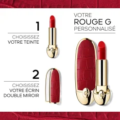 Guerlain Rouge À Lèvres|- ROUGE G personnalisé - écrin double miroir