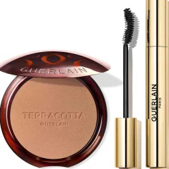 Guerlain Mascara|Coffrets Maquillages Et Palettes|- Terracotta - Terracotta X Noir G La poudre Bronzante & Le Mascara Courbe Volume Intense 24H