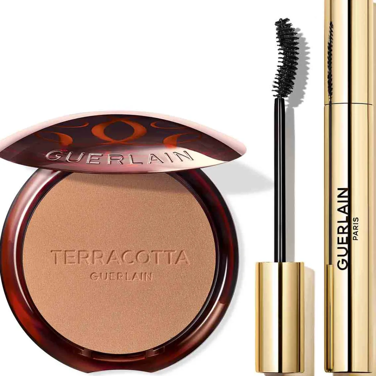 Guerlain Mascara|Coffrets Maquillages Et Palettes|- Terracotta - Terracotta X Noir G La poudre Bronzante & Le Mascara Courbe Volume Intense 24H