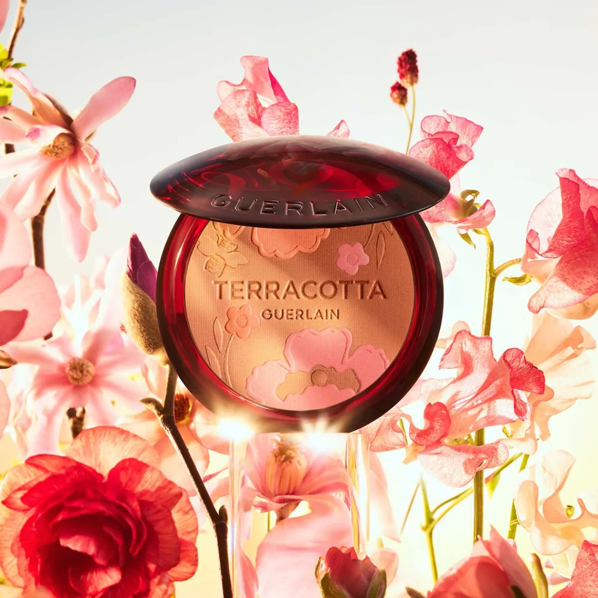 Guerlain Poudre Soleil|- Terracotta Flower Blossom - La Poudre Éclat Bonne Mine Naturelle Édition Limitée 96% d’ingrédients d’origine naturelle