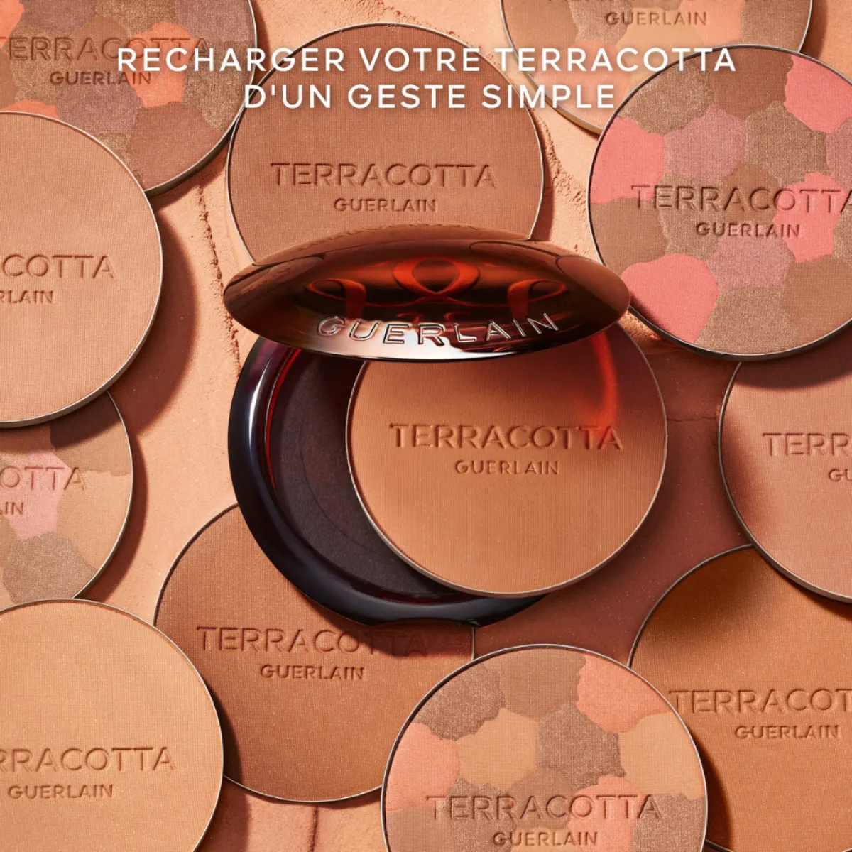 Guerlain Poudre Soleil|Recharges De Maquillage|- Terracotta La Poudre Bronzante 96% d'ingrédients d'origine naturelle Recharge