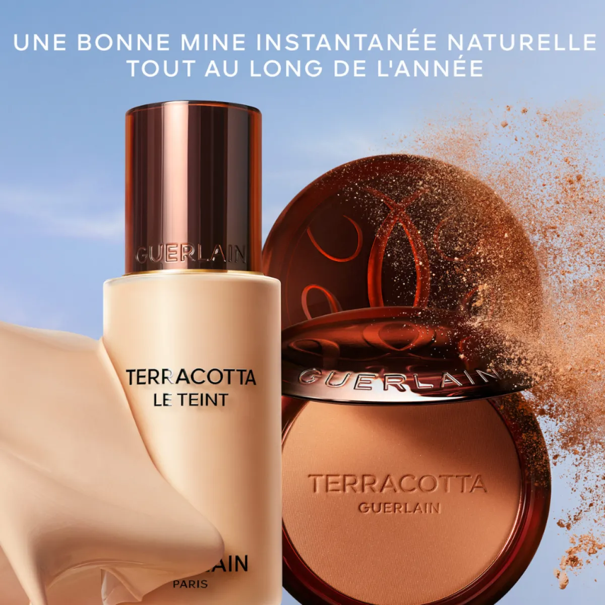 Guerlain Poudre Soleil|Recharges De Maquillage|- Terracotta La Poudre Bronzante 96% d'ingrédients d'origine naturelle Recharge