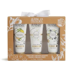 Jeanne en Provence Pour Elle|Soin Des Mains|- Coffret JEP crèmes mains verveine/jasmin/olive 3x75 ML