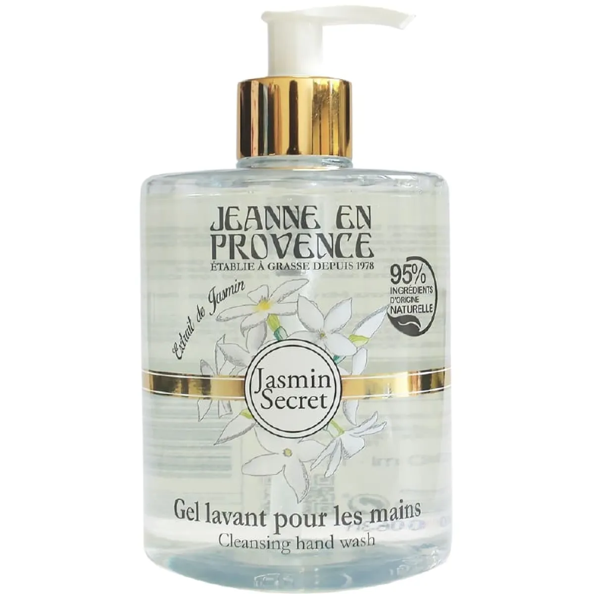 Jeanne en Provence Soin Des Mains|- Gel Lavant Mains Jasmin Secret 500 ml