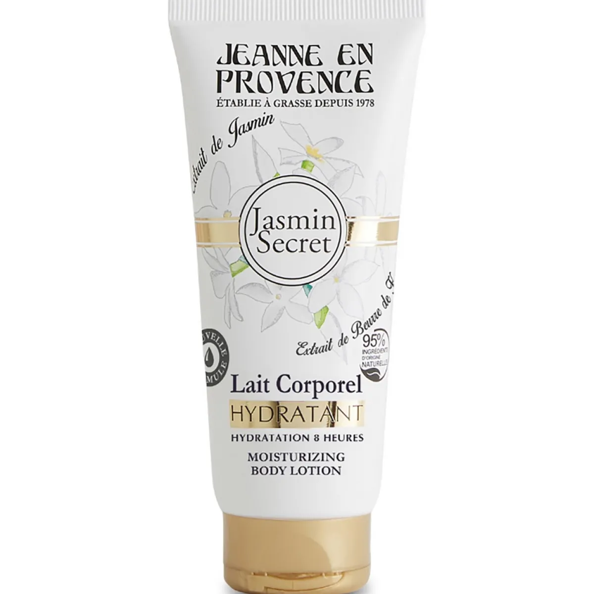 Jeanne en Provence Soin Des Mains|Soin Hydratant|- Lait Corporel Hydratant Jasmin Secret - tube 200ml