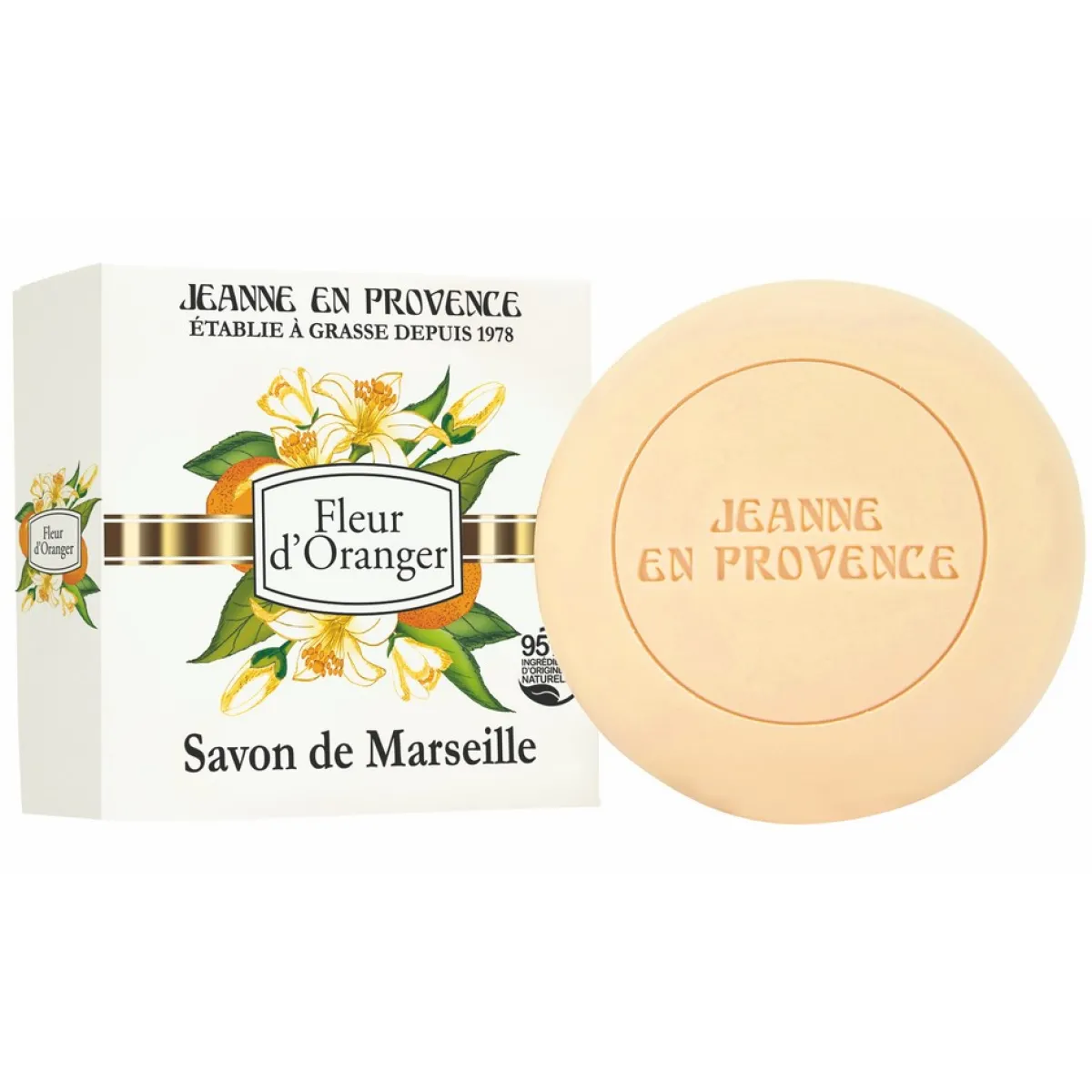 Jeanne en Provence Savon|- Savon fleur d'oranger 100gr
