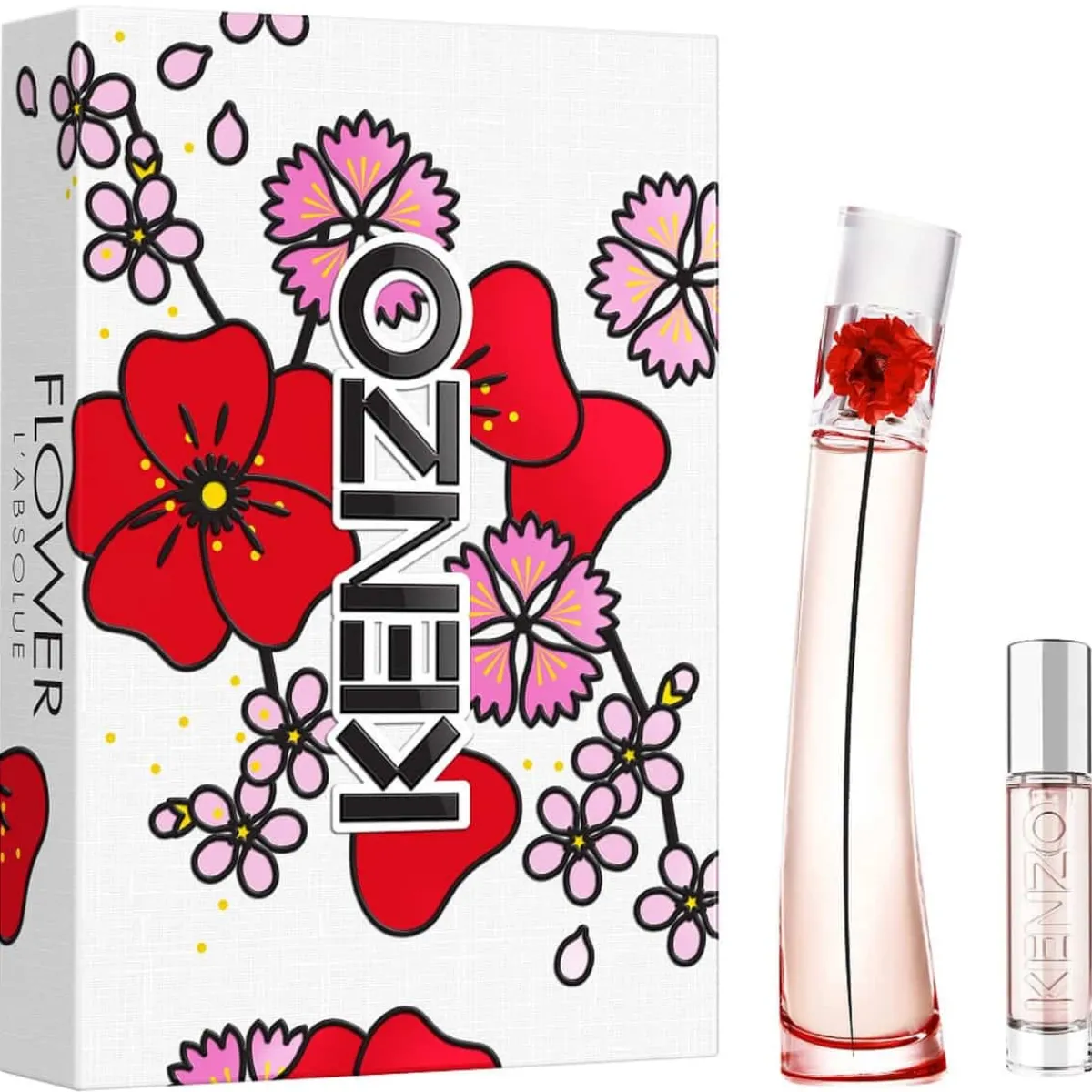 Kenzo Pour Elle|- Coffret Flower by L'Absolue - Eau de Parfum 50 ml + Vaporisateur de Voyage 10 ml