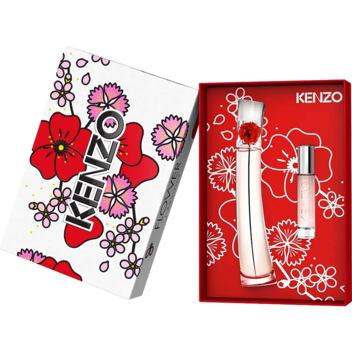 Kenzo Pour Elle|- Coffret Flower by L'Absolue - Eau de Parfum 50 ml + Vaporisateur de Voyage 10 ml