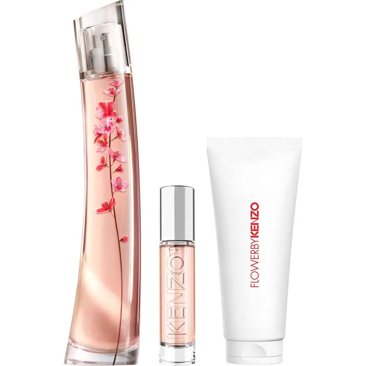 Kenzo Pour Elle|Coffrets Femme|- Coffret FLOWER IKEBANA BY Eau de Parfum 75ml + Vaporisateur de voyage 10ml + Lait corps 75ml