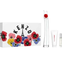 Kenzo Pour Elle|Coffrets Femme|- Flower By - Coffret Eau de Parfum 100ml + Vaporisateur de voyage 10ml + Lait corps 75ml