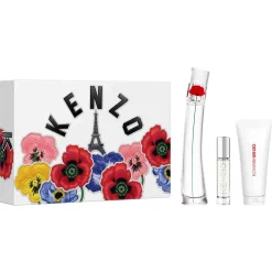 Kenzo Pour Elle|Coffrets Femme|- Flower By - Coffret Eau de Parfum 50ml + Vaporisateur de voyage 10ml + Lait corps 75ml