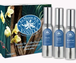 La Maison de la Vanille Pour Elle|Coffrets Femme|- Coffret découverte 3 X 30 ml Eau de Parfum, Absolu d'Orient