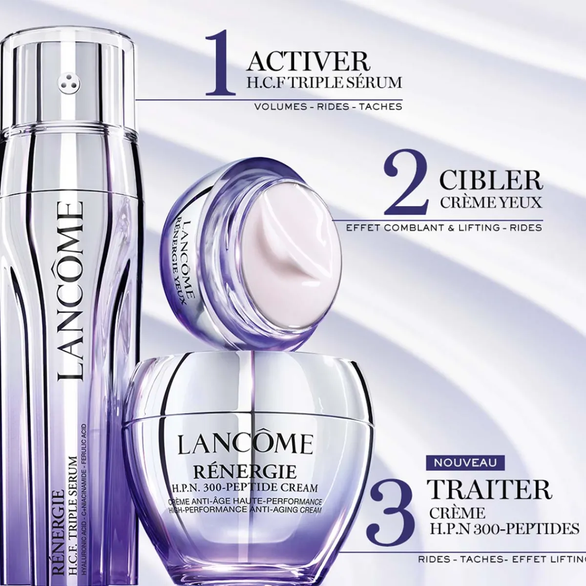 Lancôme Soin Anti-Âge|Crème Anti-Âge|- Rénergie H.P.N. 300 Peptides - Crème Anti-Âge Haute-Performance 50 ml
