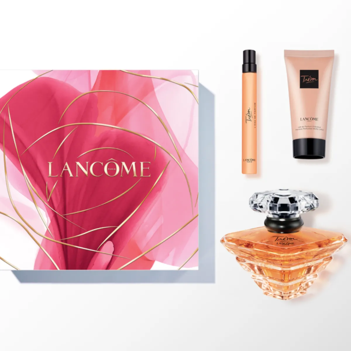 Lancôme Pour Elle|Eau De Parfum|- Coffret Edition Limitée Fête des MèresTRESOR EDP 100ML + TRESOR EDP 10ML + LAIT CORPS 50ML
