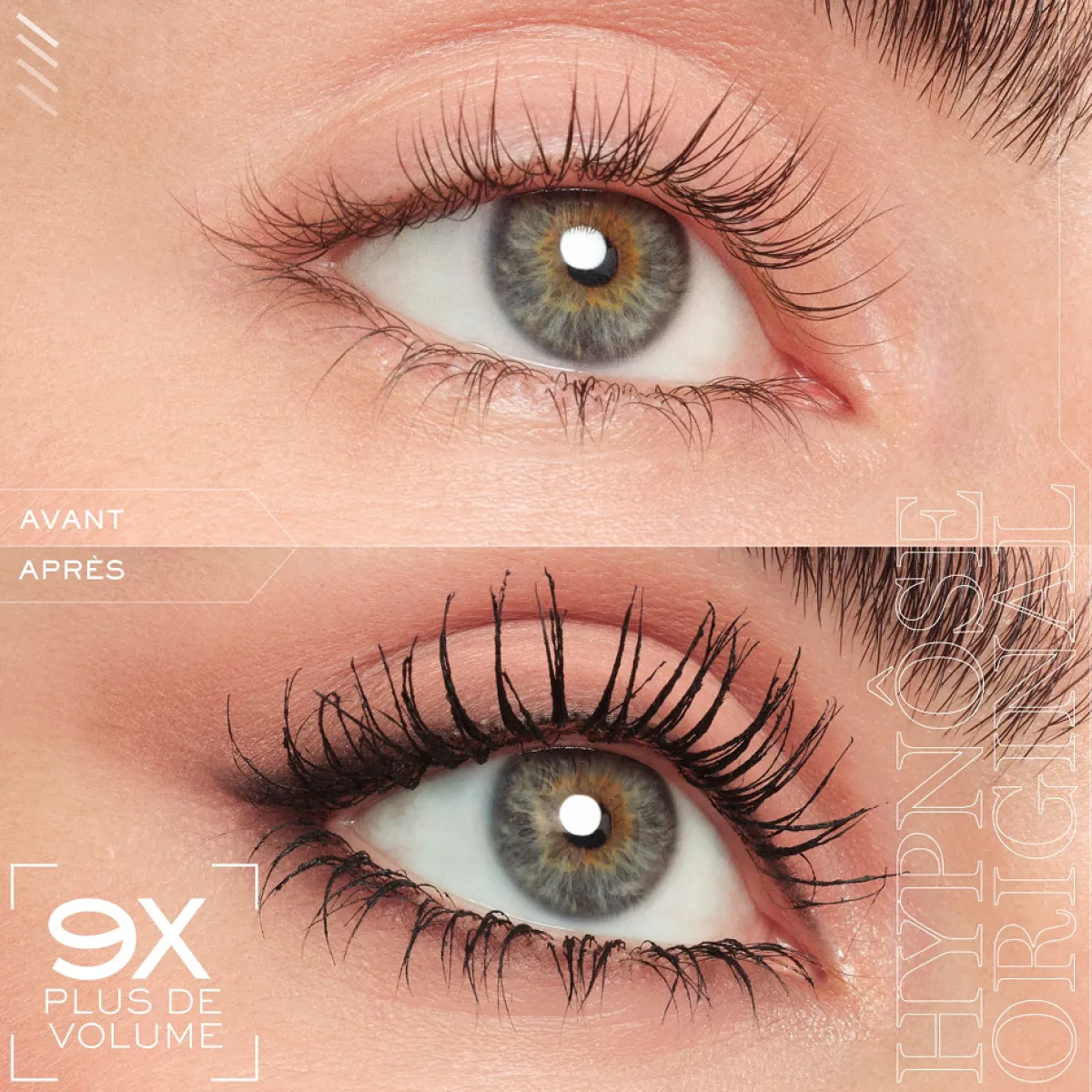 Lancôme Pour Elle|Mascara|- coffret HYPNÔSE MASCARA + GENIFIQUE LIGHT PEARL 5ML + BIFACIL 30ML