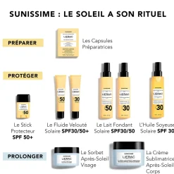 Lierac Crème Solaire Corps|Crème Solaire Visage|- Sunissime - Le Lait Fondant Solaire SPF50 150ml