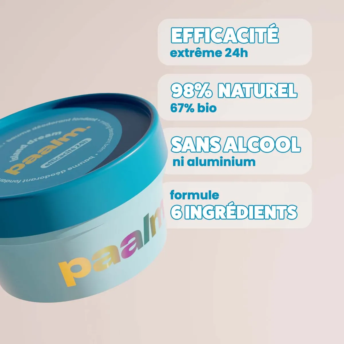 Paalm Cosmetics Déodorant|- Island Dream - Baume Déodorant 50 ml