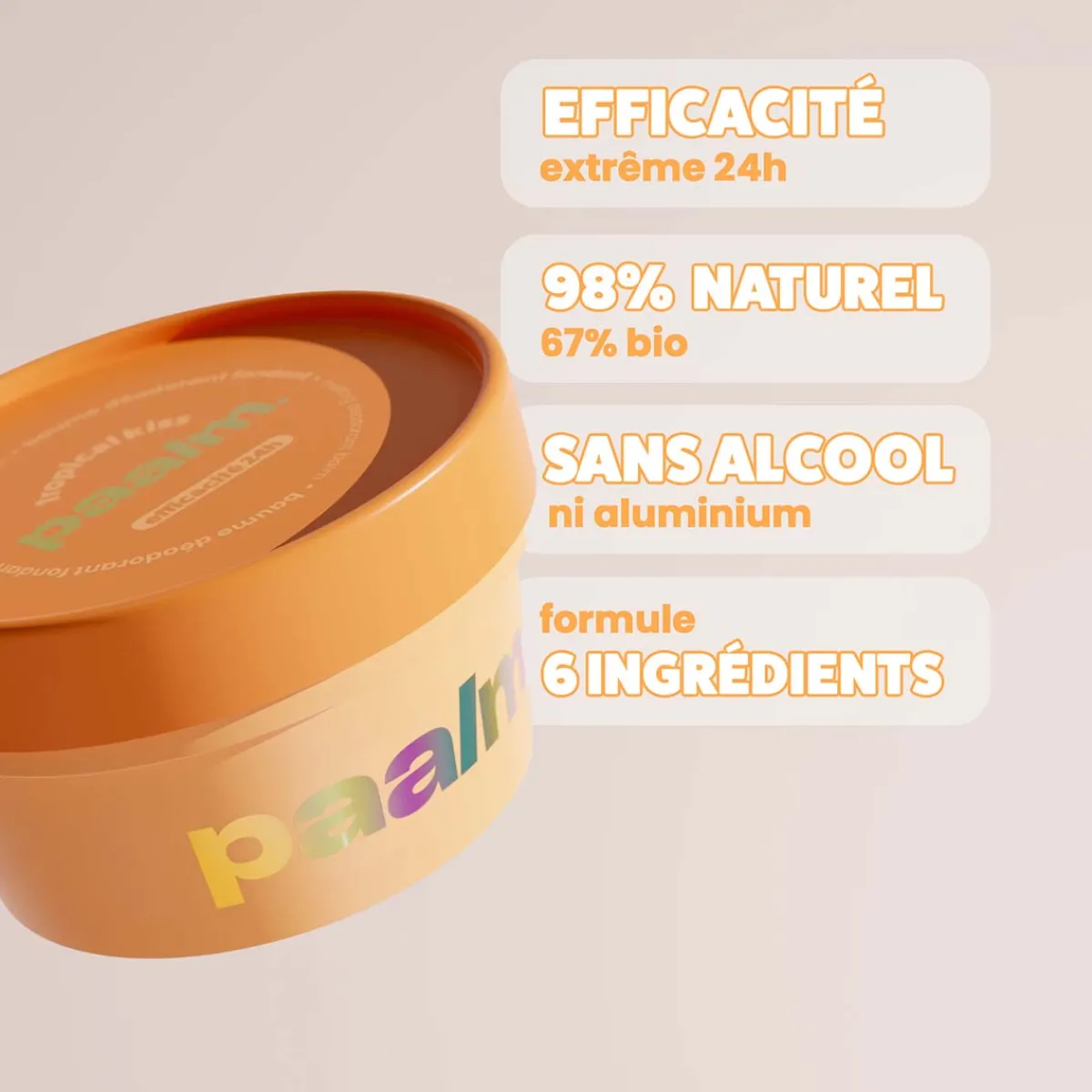 Paalm Cosmetics Déodorant|- Tropical Kiss Baume Déodorant - 50 ml