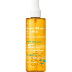 Pupa Huile Bronzante|Protection Solaire|- Soin Solaire Biphase Invisible Corps Visage SPF 50 - 200 ml