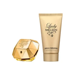 Rabanne Pour Elle|Coffrets Femme|- Coffret Lady Million Eau de parfum 50ml + lait pour le corps 75ml