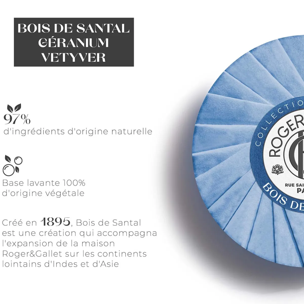 Roger & Gallet Savon|- Bois de Santal - Savon Bienfaisant 100g