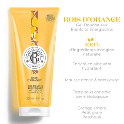 Roger & Gallet Gel Douche|- Bois d'Orange - Gel Douche Bienfaisant 200ml
