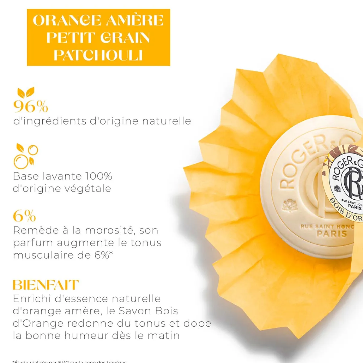 Roger & Gallet Savon|- Bois d'Orange - Savon Bienfaisant 100g