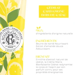 Roger & Gallet Soin Des Mains|- Cédrat - Crème Mains Bienfaisante 30ml