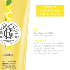 Roger & Gallet Gel Douche|- Cédrat - Gel Douche Bienfaisant 200ml