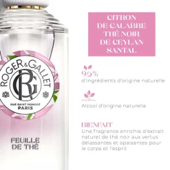 Roger & Gallet Eau Parfumée|- Feuille de Thé - Eau Parfumée Bienfaisante