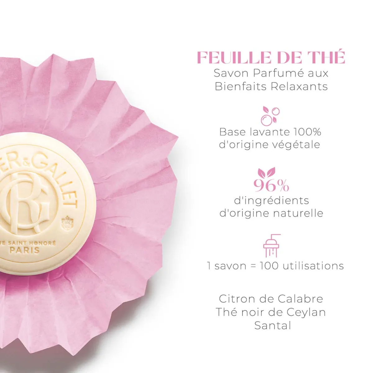 Roger & Gallet Savon|- Feuille de Thé - Savon Bienfaisant 100g