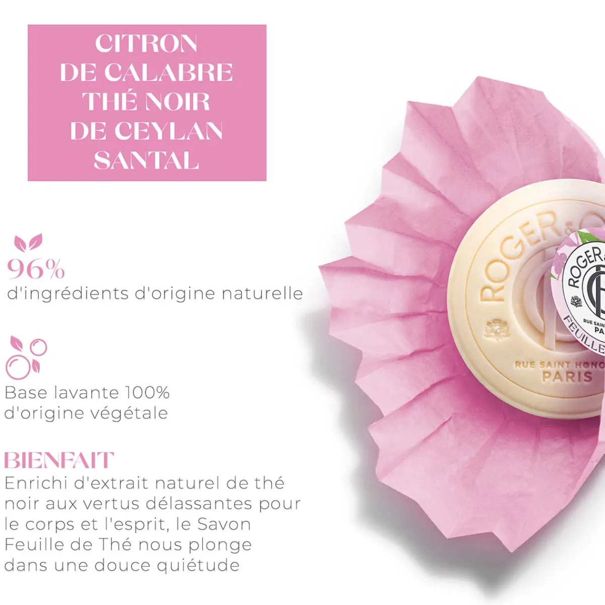 Roger & Gallet Savon|- Feuille de Thé - Savon Bienfaisant 100g
