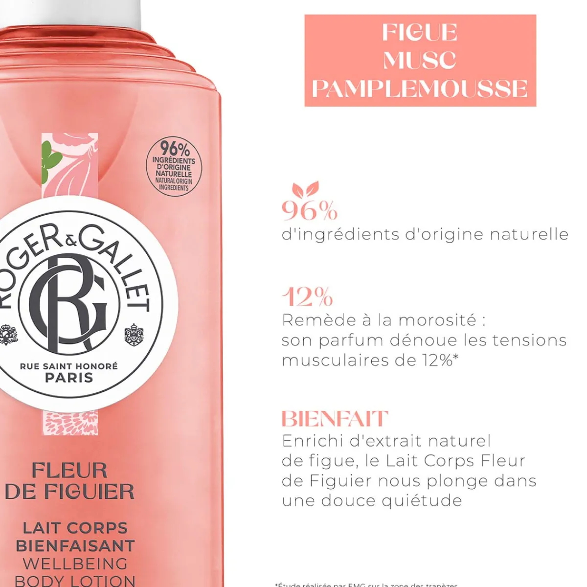 Roger & Gallet Soin Hydratant|- Fleur de Figuier - Lait Corps Bienfaisant 250ml