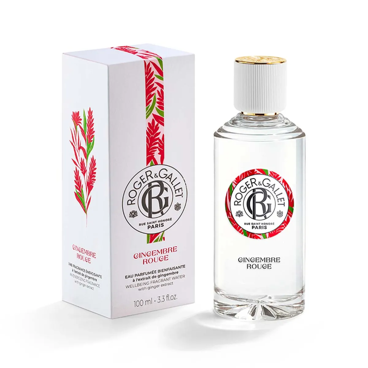 Roger & Gallet Eau Parfumée|- Gingembre Rouge - Eau Parfumée Bienfaisante